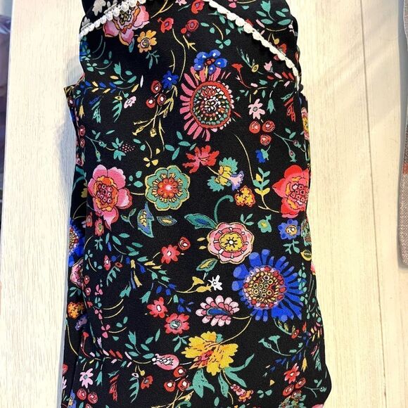 LOGO Lori Goldstein Mixed Print Feminine
Floral Jacket Black Multicolor … - Picture 10 of 13